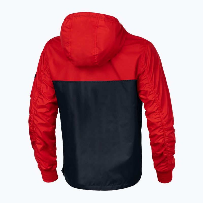 Pitbull West Coast Herrenjacke Loring Zweifarbig Känguru rot/dunkelmarine 5