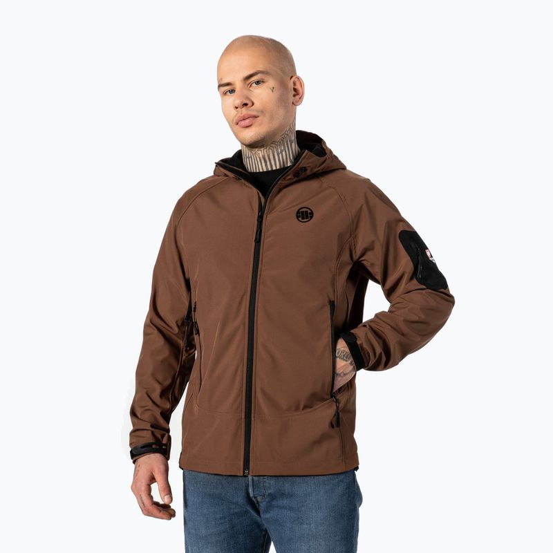 Softshell-Jacke für Männer Pitbull West Coast Rockfish 2 Softshell brown