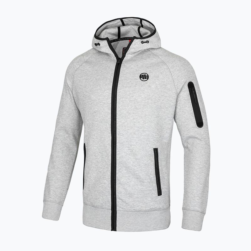 Hoodie Herren Pitbull Hermes Hooded Zip grey/melange 4