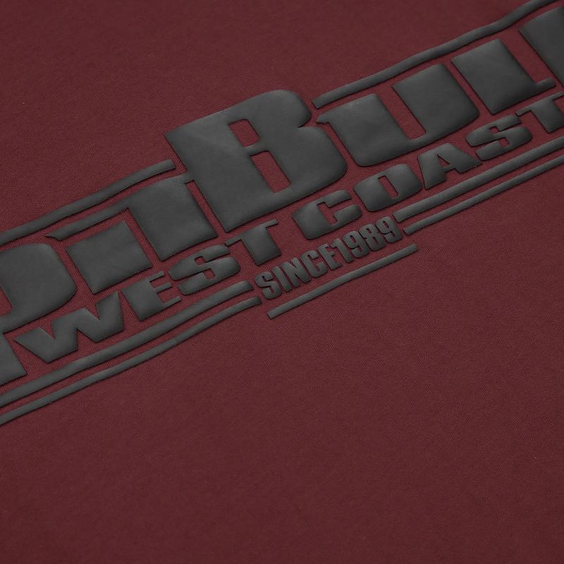 Herren-T-Shirt Pitbull West Coast T-S Classic Boxing burgundy 3