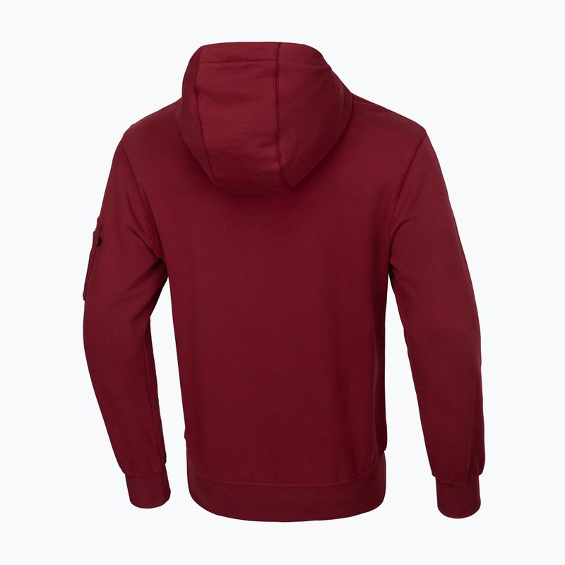 Sweatshirt für Männer Pitbull West Coast Everts Hooded Zip burgundy 2
