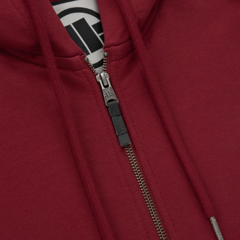 Sweatshirt für Männer Pitbull West Coast Everts Hooded Zip burgundy 3