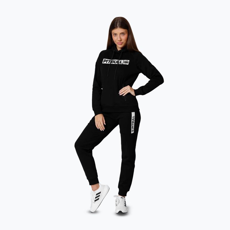 Damen Pitbull West Coast Georgia Sweatshirt mit Kapuze schwarz 2