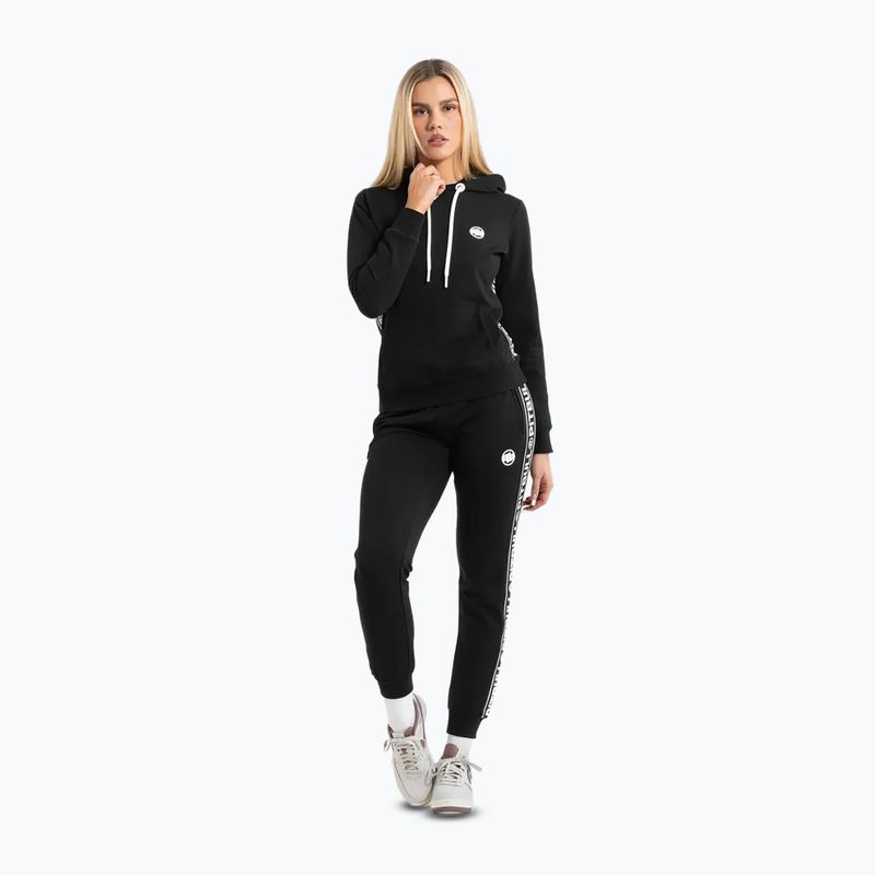 Damen Hoodie Sweatshirt Pitbull West Coast La Canada Hooded black 2