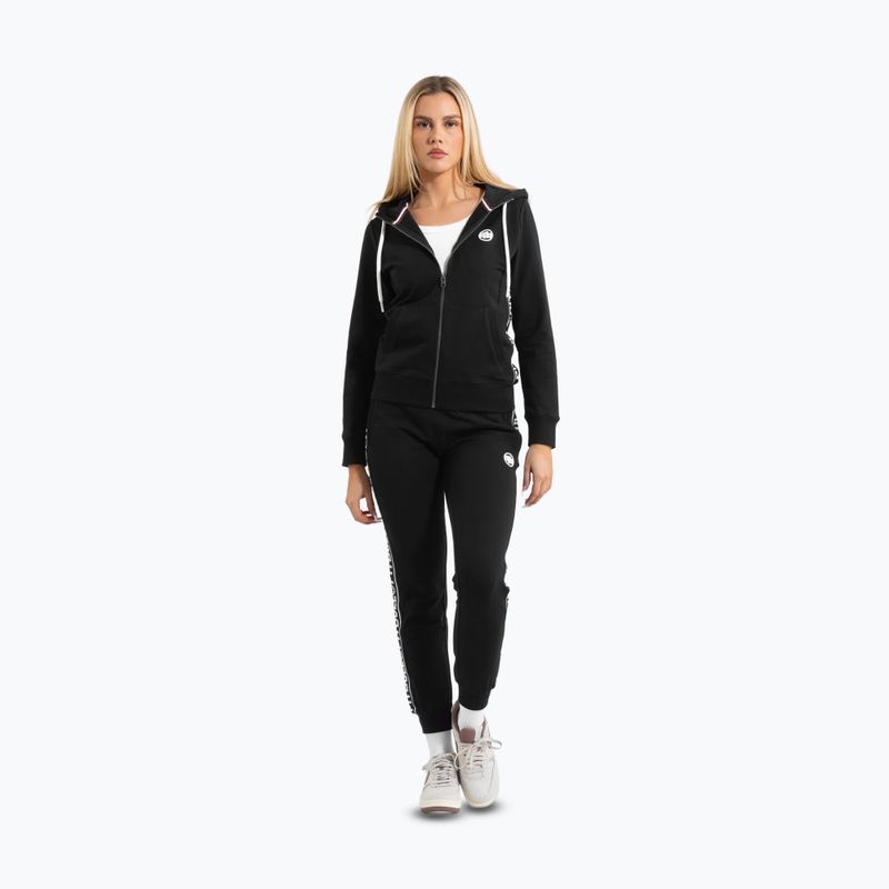 Damen Hoodie Sweatshirt Pitbull West Coast La Deta Hooded Zip black 2