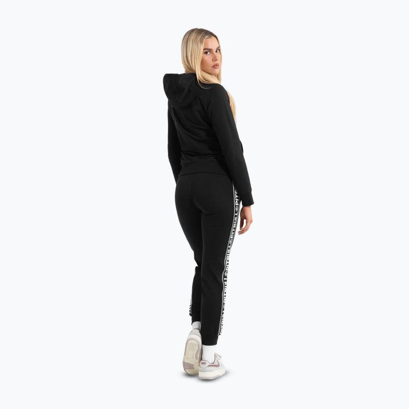 Damen Hoodie Sweatshirt Pitbull West Coast La Deta Hooded Zip black 3