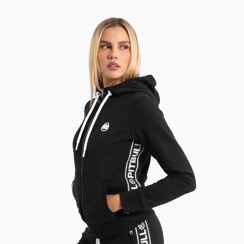 Damen Hoodie Sweatshirt Pitbull West Coast La Deta Hooded Zip black 4