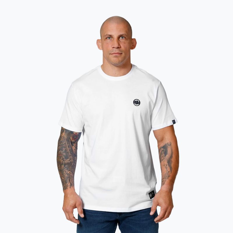 Herren-T-Shirt Pitbull West Coast T-S Small Logo white