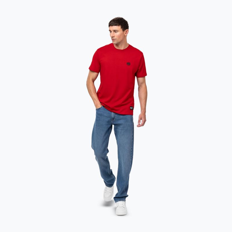 Herren-Shirt Pitbull Small Logo red 2