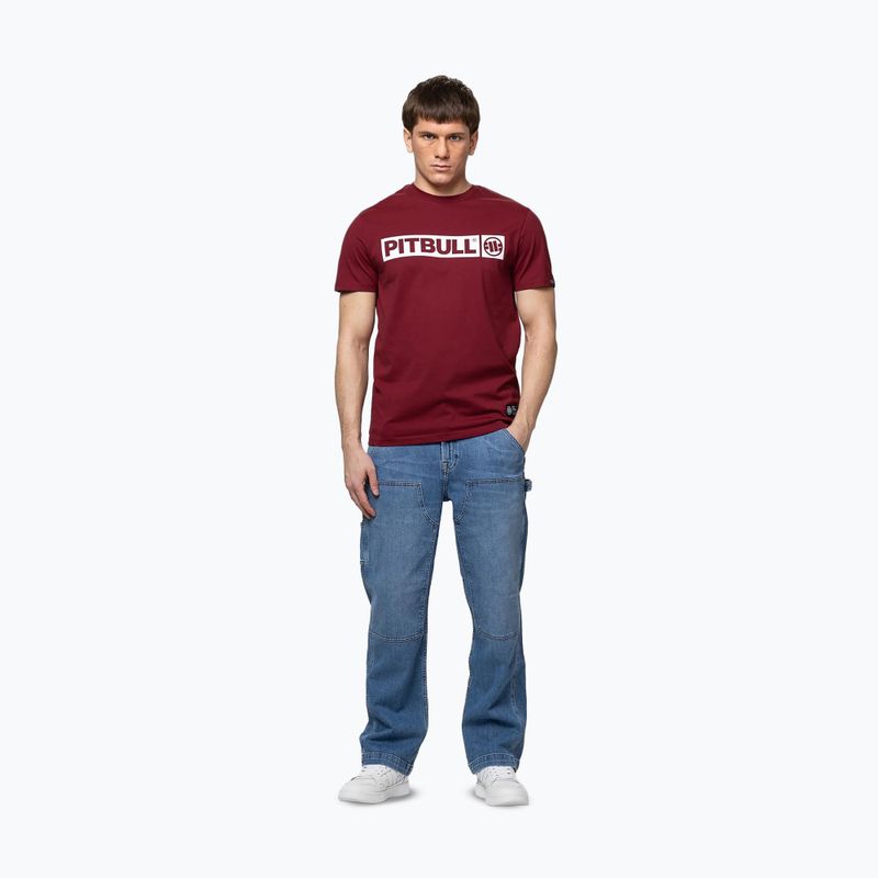 Shirt Herren Pitbull West Coast Hilltop burgundy 2