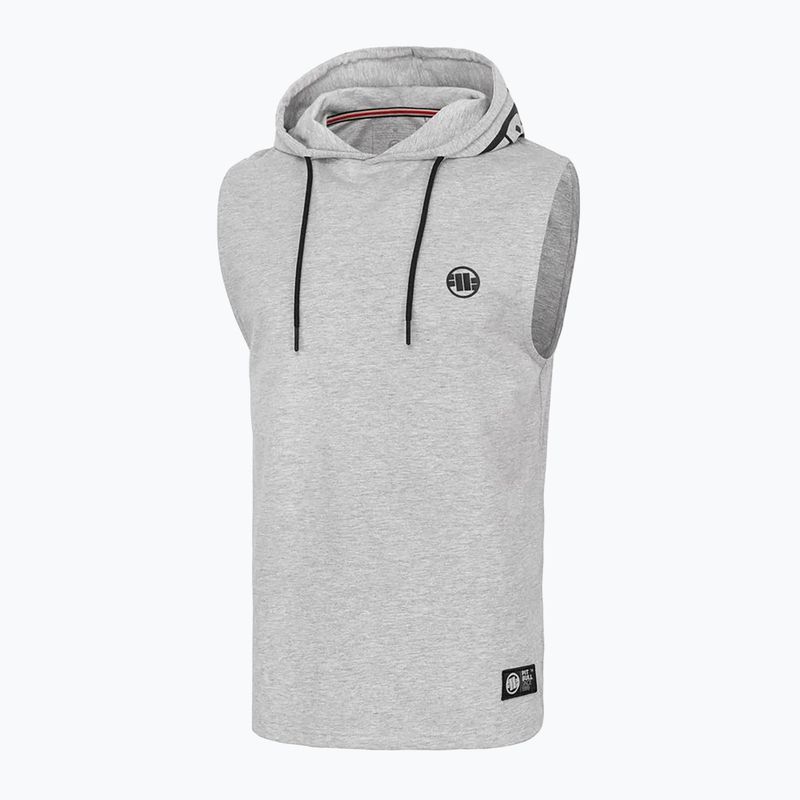 Men's Pitbull Hilltop Hooded Sleeveless Tank Top grau/melange