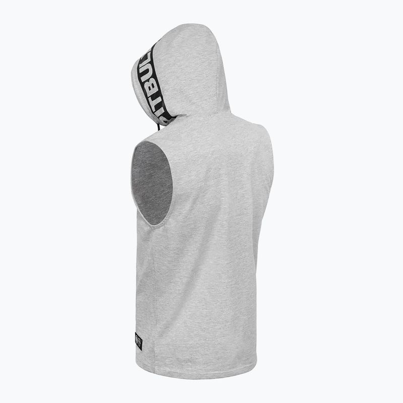 Men's Pitbull Hilltop Hooded Sleeveless Tank Top grau/melange