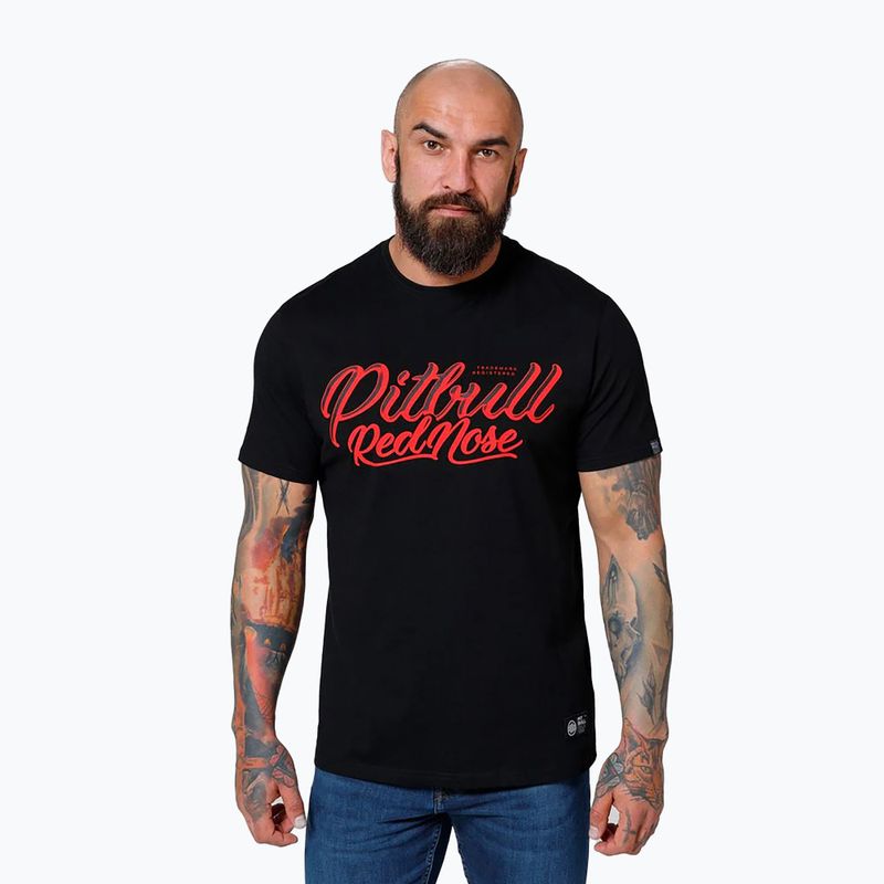 Shirt Herren Pitbull West Coast Red Nose 23 black