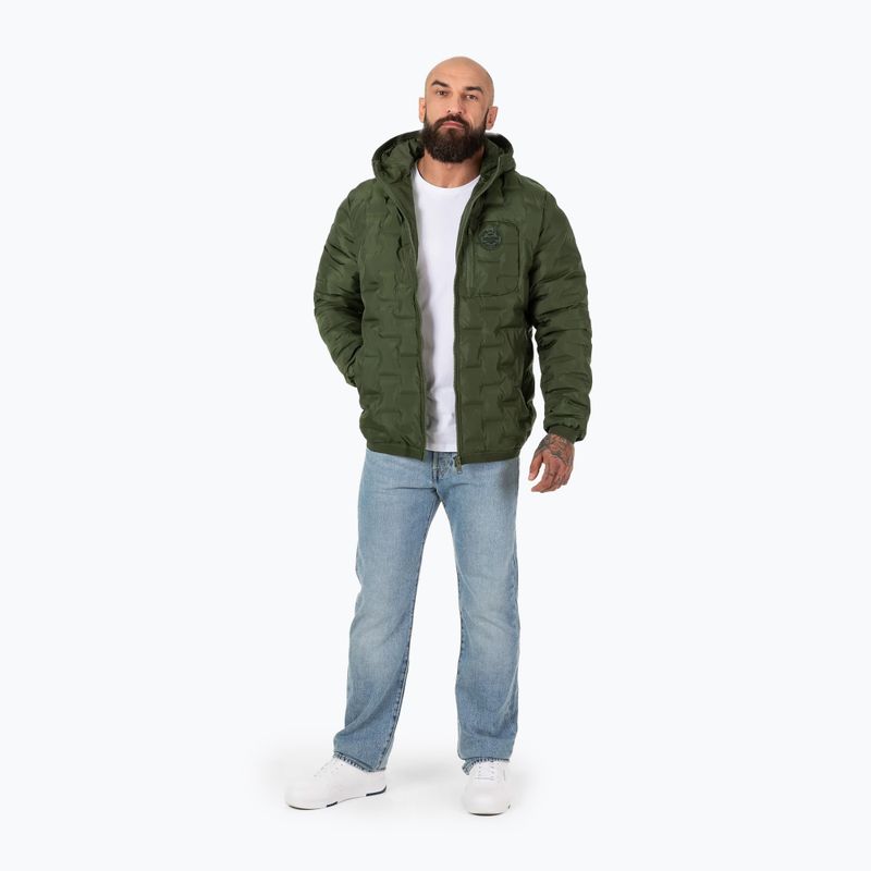 Pitbull West Coast Herren Daunenjacke Firestone oliv 2