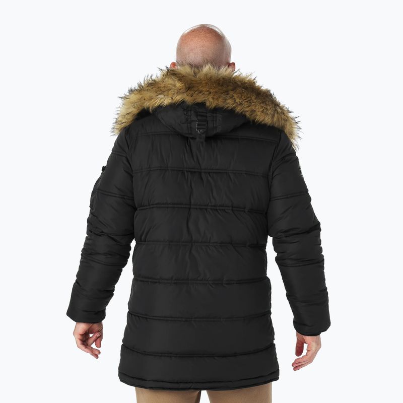 Herren Winterjacke Pitbull West Coast Parka Kingston schwarz 2