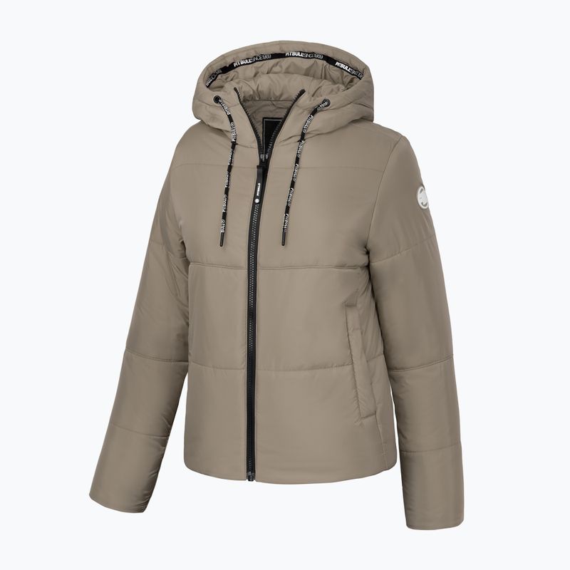 Pitbull West Coast Damen Winterjacke Jenell Quilted Hooded dunkel sand 3