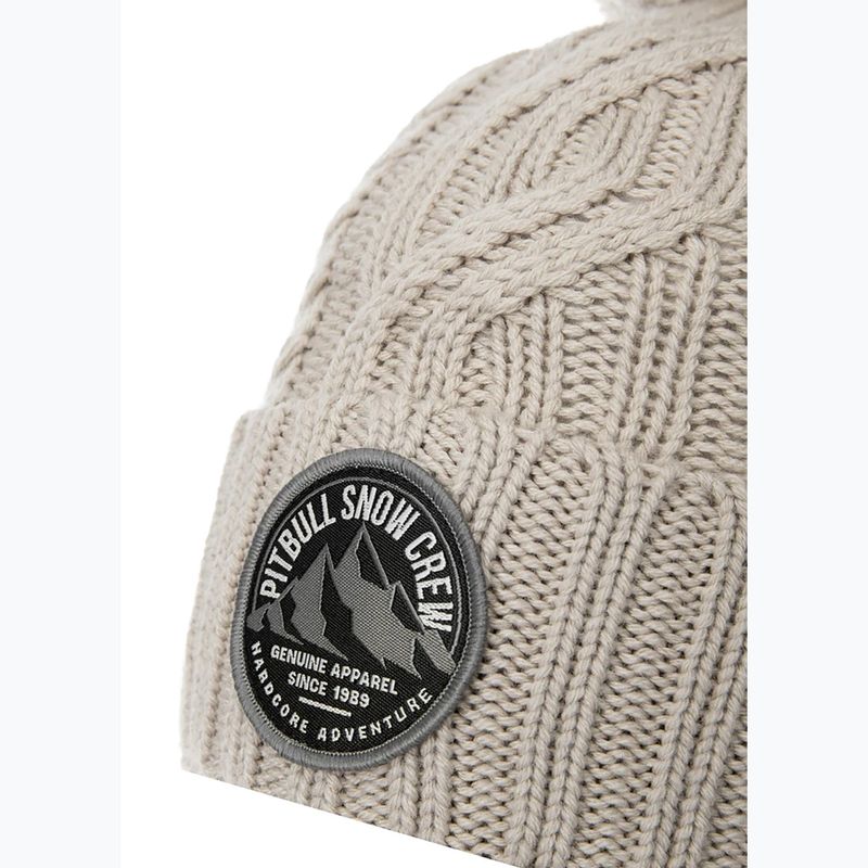 Pitbull West Coast Winter Mütze Snow Crew sand 3