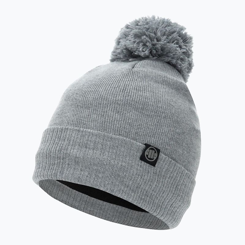 Herrenmütze Wintermütze Pitbull Beanie Bubble Small Logo grau/melange    Neu