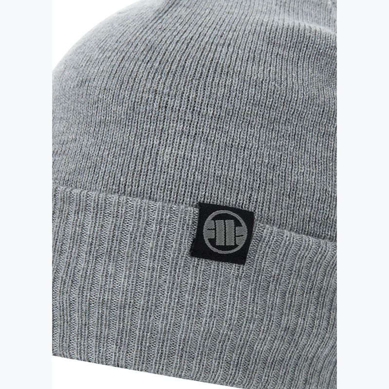 Herrenmütze Wintermütze Pitbull Beanie Bubble Small Logo grau/melange    Neu