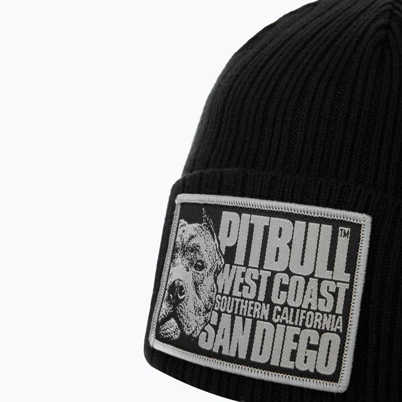 Wintermütze Herren Pitbull Beanie Silvas Blood Dog black 3