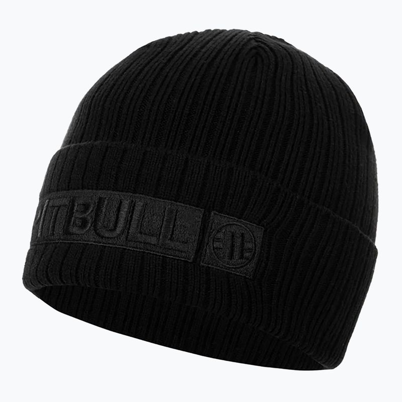 Herren Pitbull Beanie Silvas Hilltop Wintermütze schwarz/schwarz