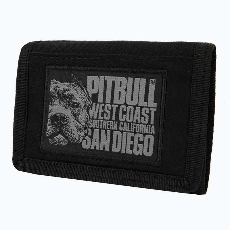 Pitbull Blood Dog Canvas Herrengeldbörse schwarz    Neu