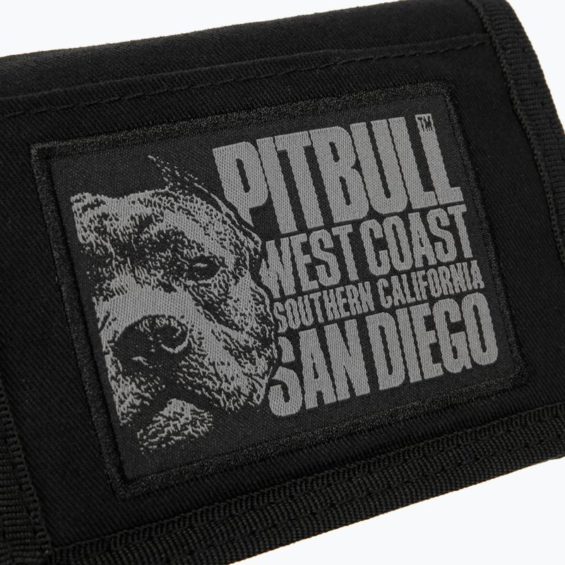 Pitbull Blood Dog Canvas Herrengeldbörse schwarz    Neu