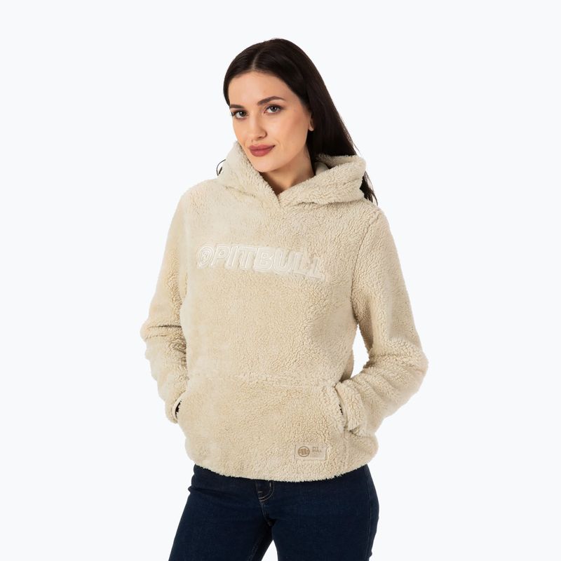 Damen Pitbull West Coast Aragona Sweatshirt mit Kapuze beige