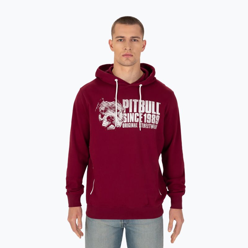 Herren Pitbull West Coast Blood Dog Sweatshirt mit Kapuze schwarz