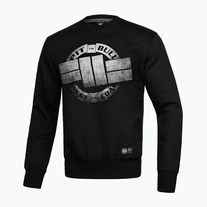 Herren Pitbull West Coast Steel Logo Crewneck Sweatshirt schwarz