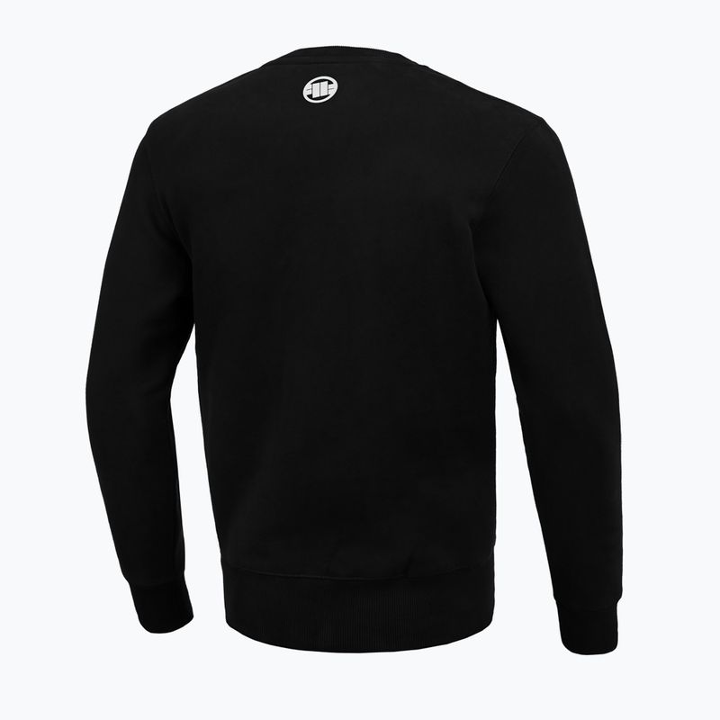 Herren Pitbull West Coast Steel Logo Crewneck Sweatshirt schwarz
