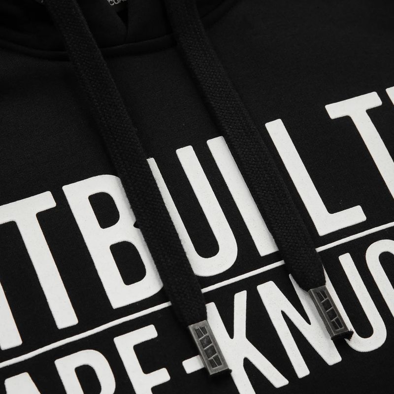 Herren Pitbull West Coast Bare Knuckle Sweatshirt mit Kapuze schwarz