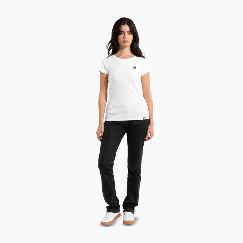 Pitbull West Coast Frauen-T-Shirt Small Logo weiß 2