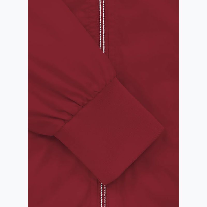 Herren Pitbull West Coast Athletic Logo Hooded Nylon Burgundy Jacke