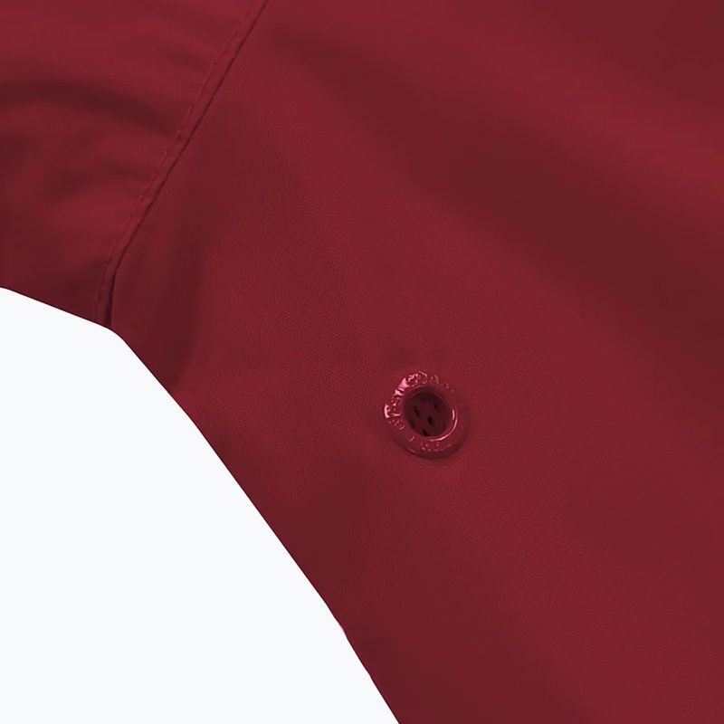 Herren Pitbull West Coast Athletic Logo Hooded Nylon Burgundy Jacke