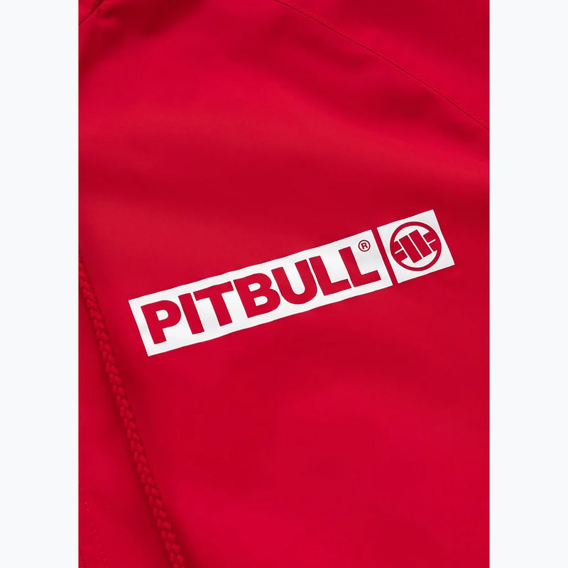 Herren Pitbull West Coast Athletic Hilltop Kapuzen-Nylonjacke rot 9