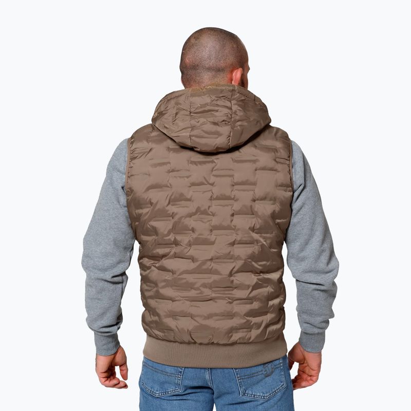 Weste Herren Pitbull West Coast Eclipse Hooded Padded coyote brown 3