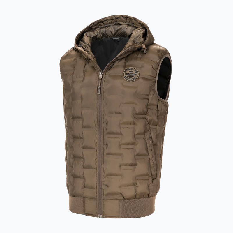 Weste Herren Pitbull West Coast Eclipse Hooded Padded coyote brown 4