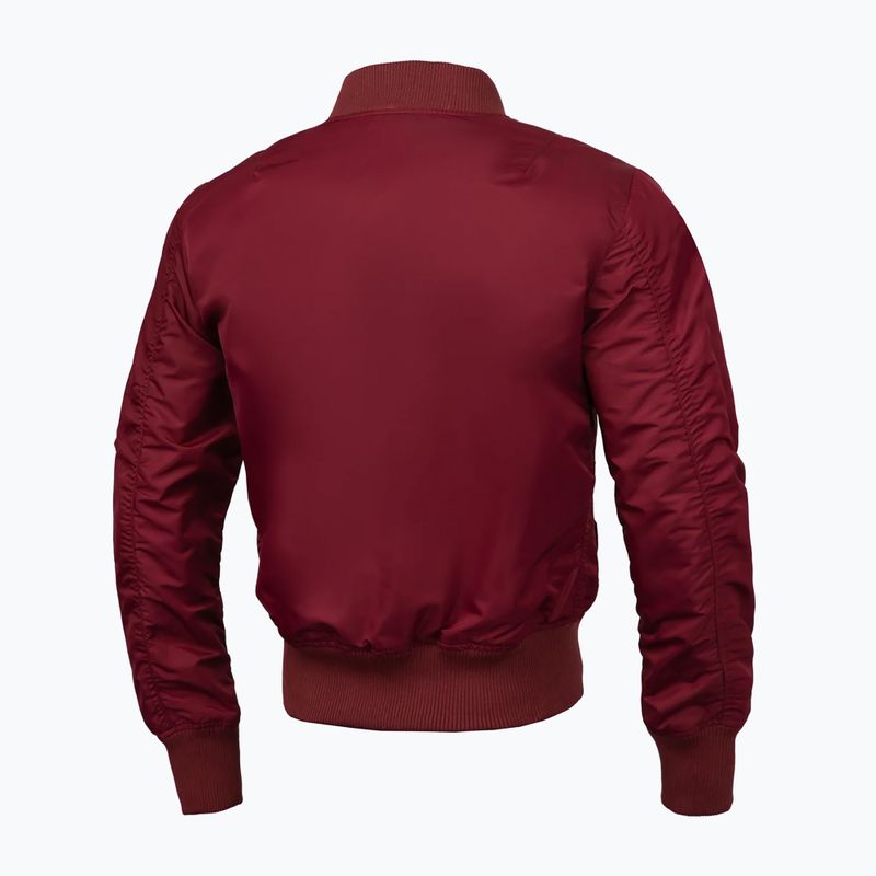 Jacke Herren Pitbull West Coast Ma 1 Logo Flight 2 burgundy 5