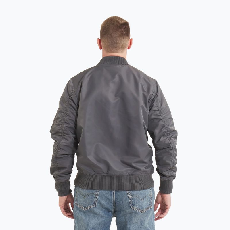 Jacke Herren Pitbull West Coast Ma 1 Logo Flight 2 graphite 3
