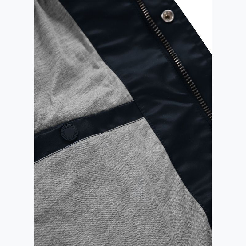Herren Pitbull Falcon Ridge Bomber Kapuzenjacke navy/ecru 14
