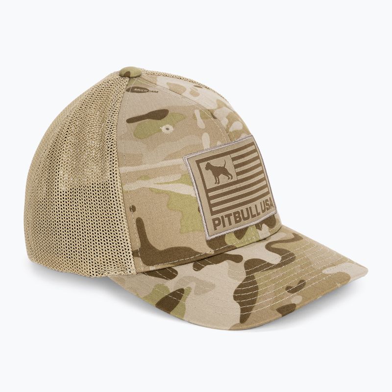 Herren Pitbull West Coast Mesh Full Cap Pitbull Usa Multicam trocken/braun