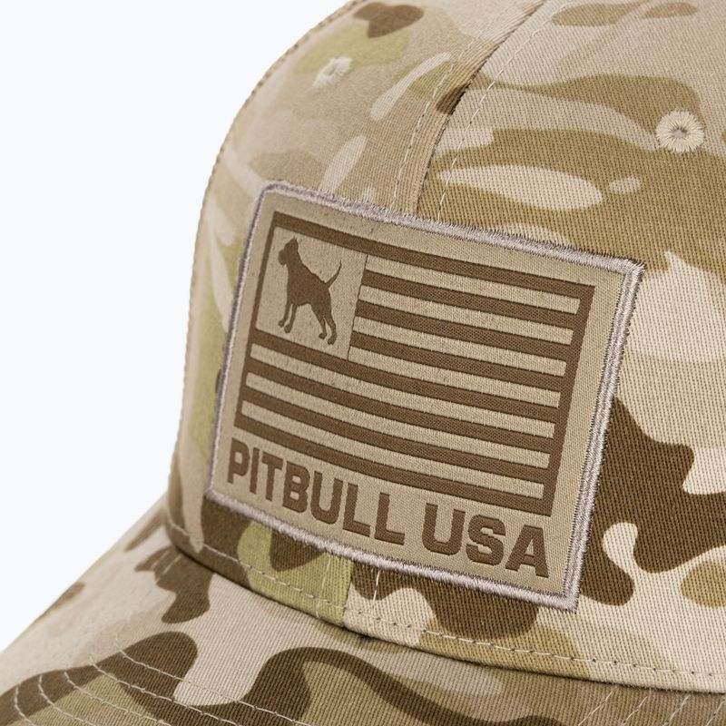 Herren Pitbull West Coast Mesh Full Cap Pitbull Usa Multicam trocken/braun 3