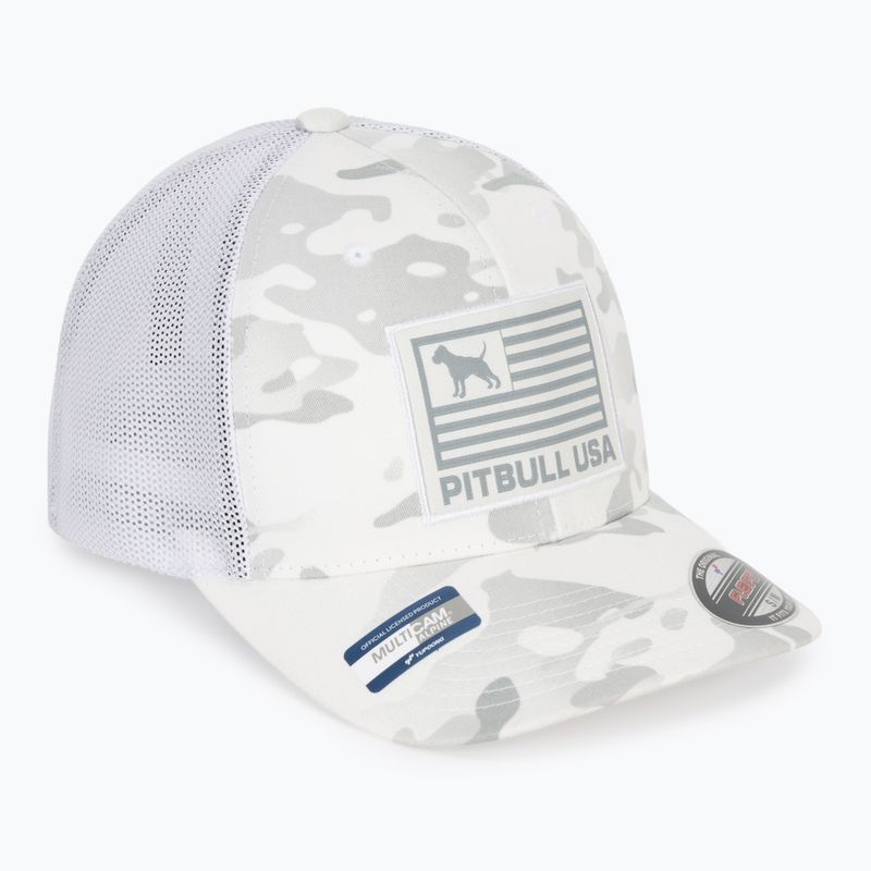 Herren-Basecap Pitbull Mesh Full Cap Pitbull Usa Multicam white/camouflage