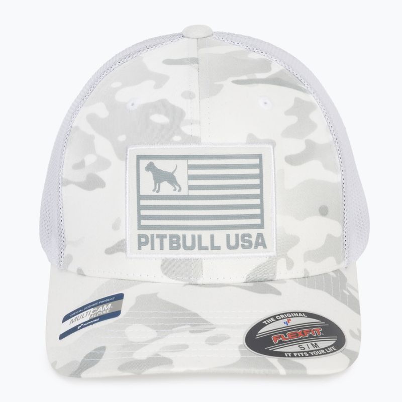 Herren-Basecap Pitbull Mesh Full Cap Pitbull Usa Multicam white/camouflage 2