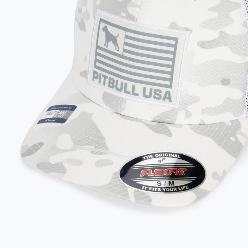 Herren-Basecap Pitbull Mesh Full Cap Pitbull Usa Multicam white/camouflage 3