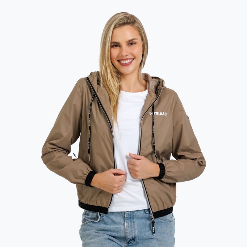 Pitbull West Coast Damenjacke Dahlia 2 Hooded Nylon sand