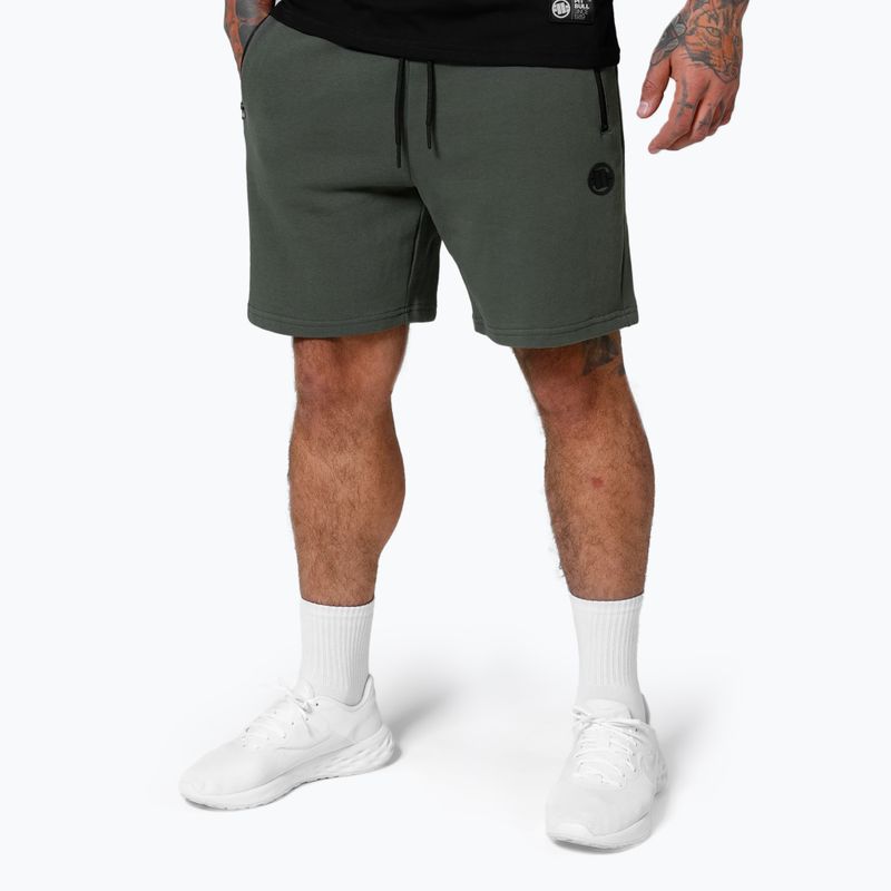 Pitbull West Coast Herren Terry Group olive Shorts