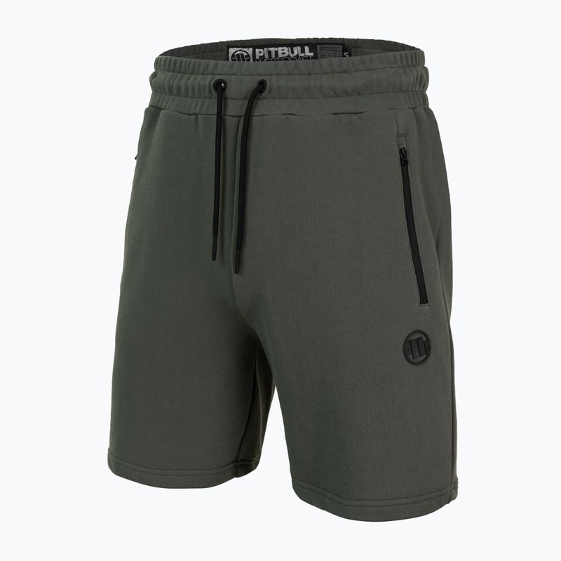 Pitbull West Coast Herren Terry Group olive Shorts 4