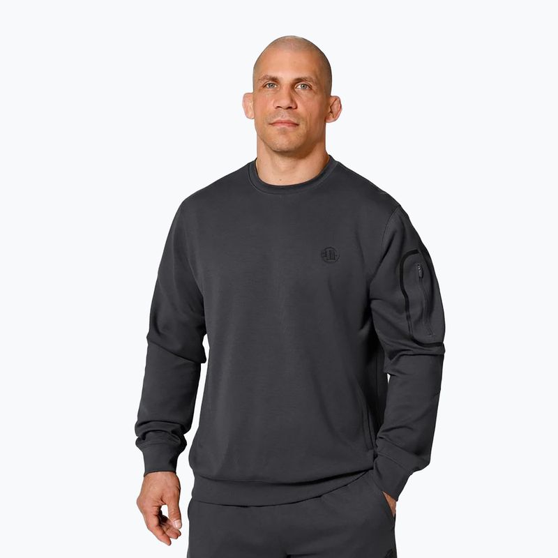 Herren Pitbull West Coast Explorer Crewneck Sweatshirt graphit